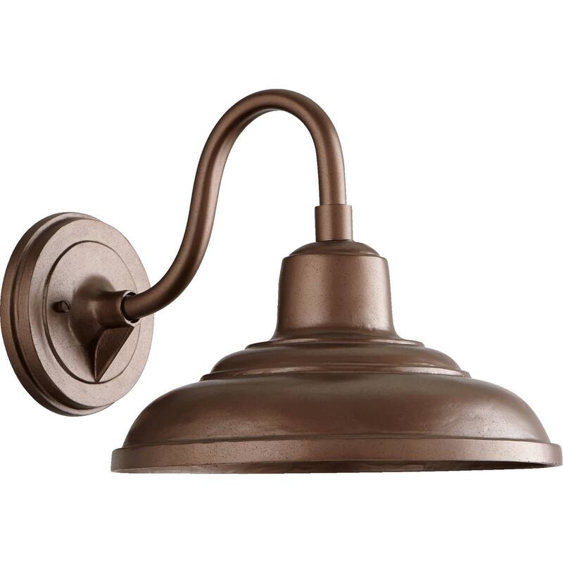 Quorum International 11" Tall Outdoor Wall Sconce - 16-1/2" Extension - Oiled Bronze