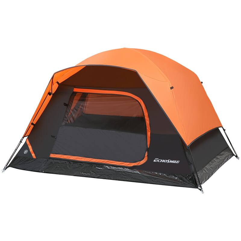 EchoSmile Nylon Dome Tent - 2-Person - Orange