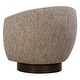 preview thumbnail 6 of 6, Uttermost Dunes Fabric Swivel Chair - 32" H x 33" W x 30" D