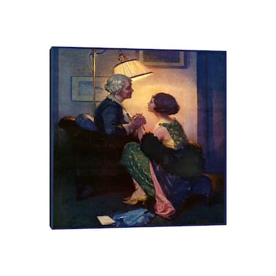 iCanvas "The Party after the Party" by Norman Rockwell Canvas Print