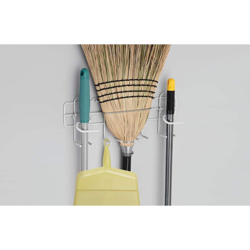 ClosetMaid Broom/Mop/Dustpan Holder, White