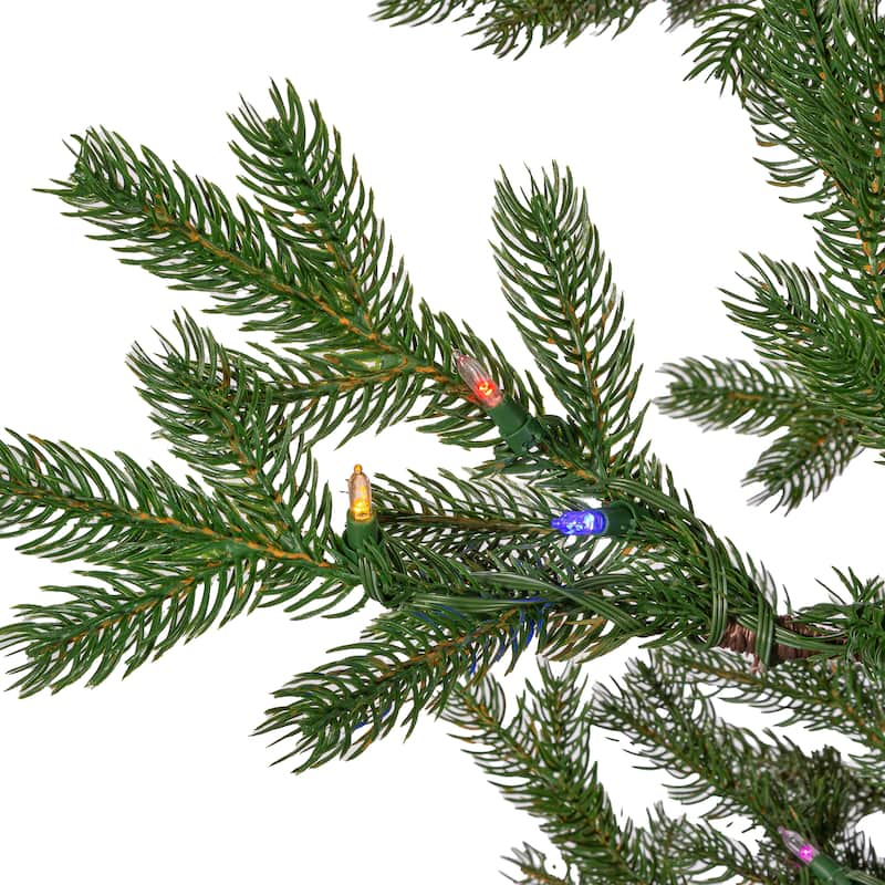 9 Foot Tall Rainer Pine Christmas Tree with Sparse Branches - N/A