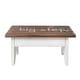 preview thumbnail 4 of 4, Addie Joy Big Step Decorative Wood Step Stool - Walnut/White - Walnut Wash And Distressed White