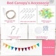 preview thumbnail 9 of 23, YEERSWAG Elegant Princess Bed Canopy Bed Curtain Nets with Luminous Stars Lights
