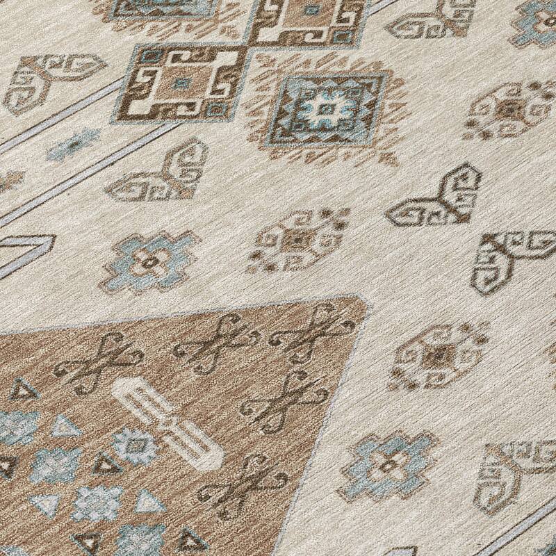Machine Washable Indoor/ Outdoor Global Hiawatha Chantille Rug