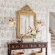 preview thumbnail 5 of 13, Modern Glam 1-Light Gold Wall Sconce Textured Glass Bathroom Vanity Light - D 8" x H 5.5"