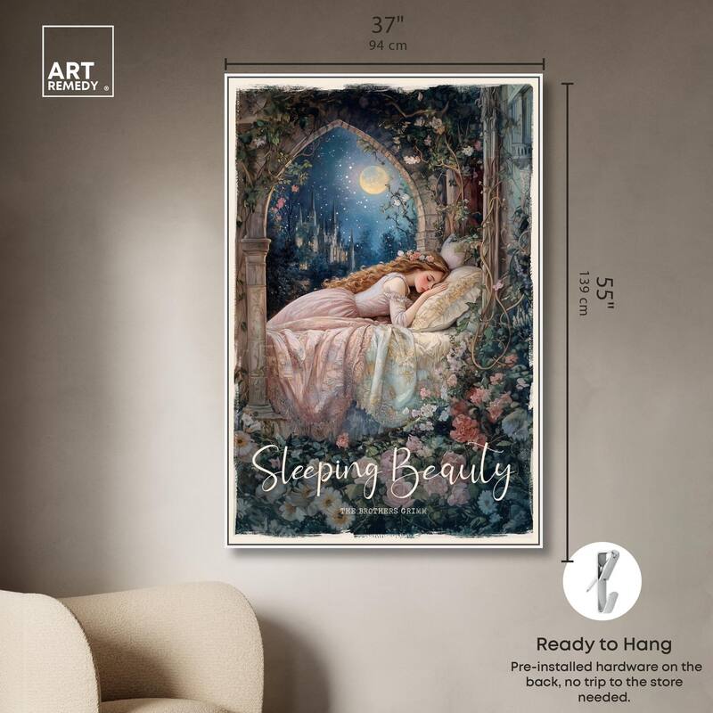 Classic Sleeping Beauty Canvas by Art Remedy