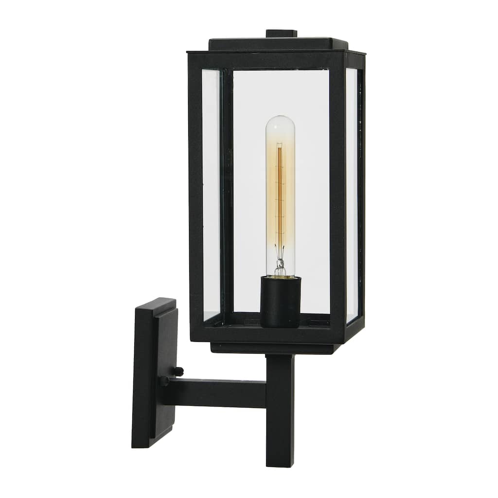 Robert Stevenson Lighting Addison - Metal and Glass Outdoor Light - 6W x 9L x 17H