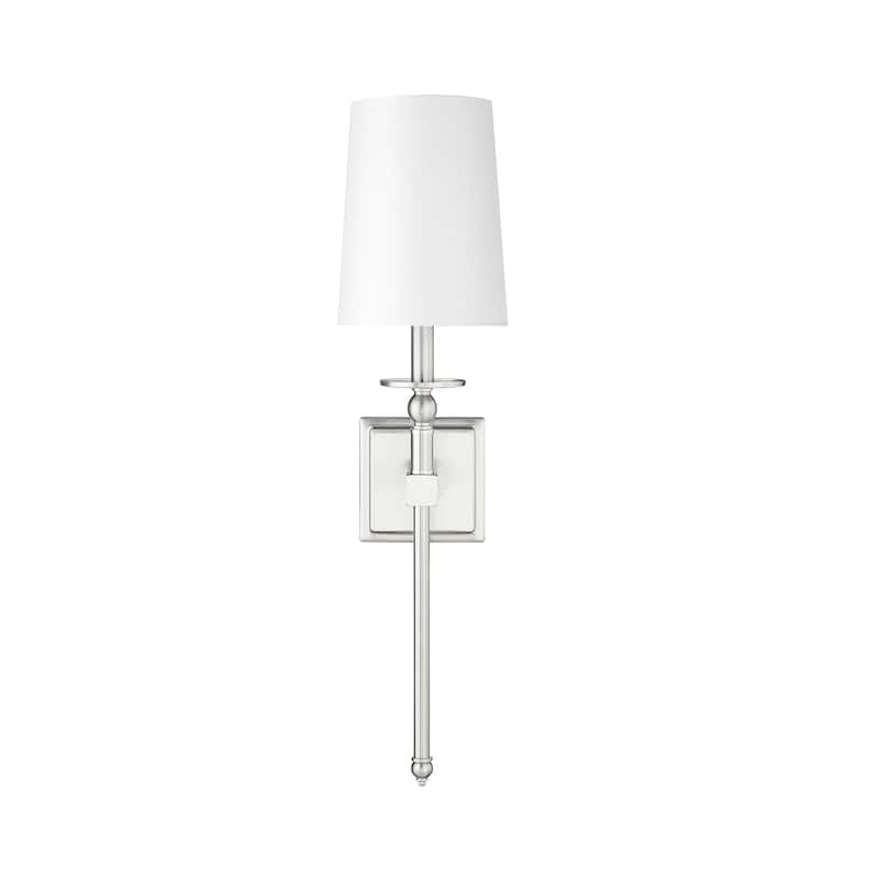 Millennium Lighting 1 Light 26 inch Wall Sconce with White Linen Shade