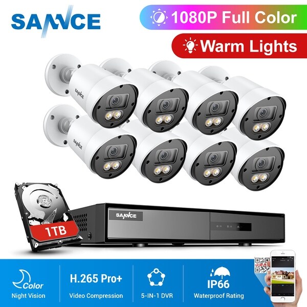SANNCE 1080P Security Camera System with 1TB. Opens flyout.