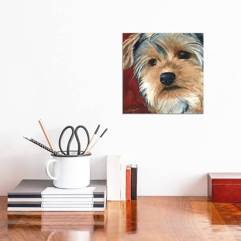 iCanvas "Sasha The Yorkie" by Teresa Kogut Canvas Print - 12x12x1.5