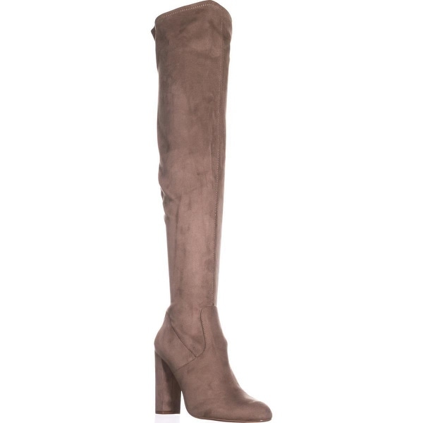 steve madden taupe over the knee boots