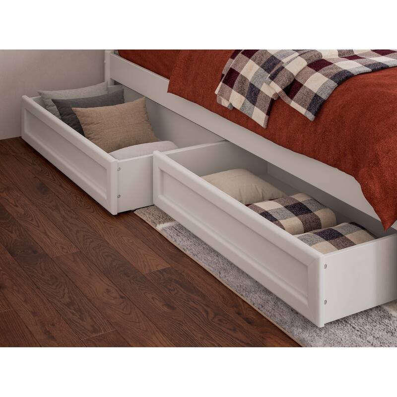 Barcelona Panel Platform Bed with Storage Drawers