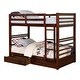 preview thumbnail 7 of 6, Naur Transitional Twin over Twin 2-piece Bunk Bed Set by Furniture of America