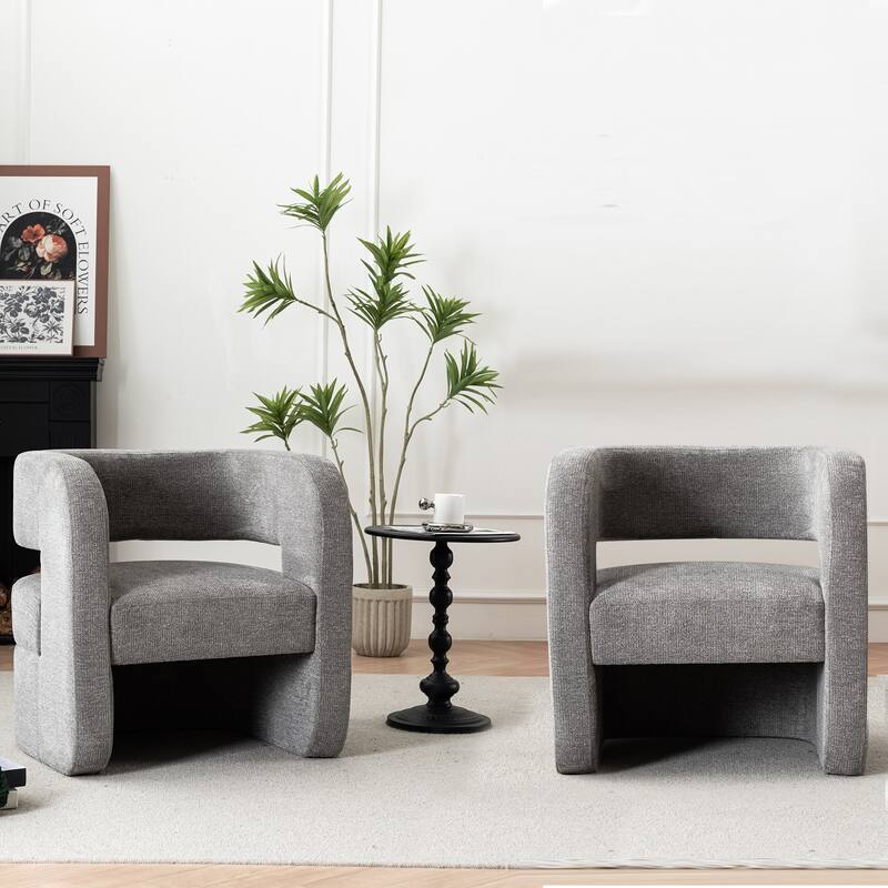 Full Assembled Upholstered Accent Chair For Living Room