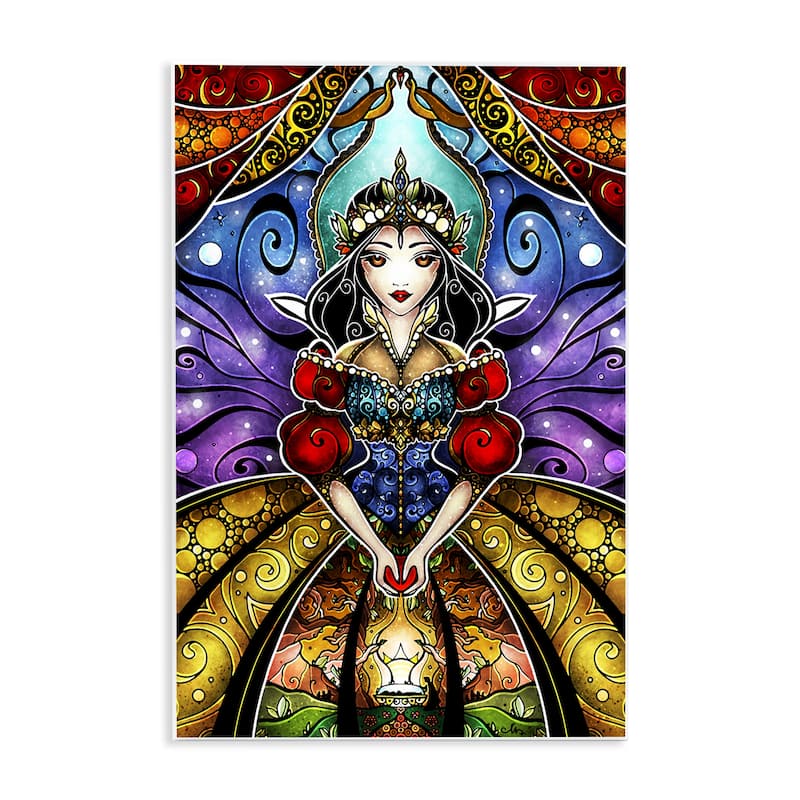 Stupell Nouveau Princess Portrait Wall Plaque Art Design By Mandie Manzano - 10 x 15