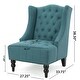 preview thumbnail 5 of 16, Wingback Upholstered Chair - Contemporary Sophistication with Functional Design