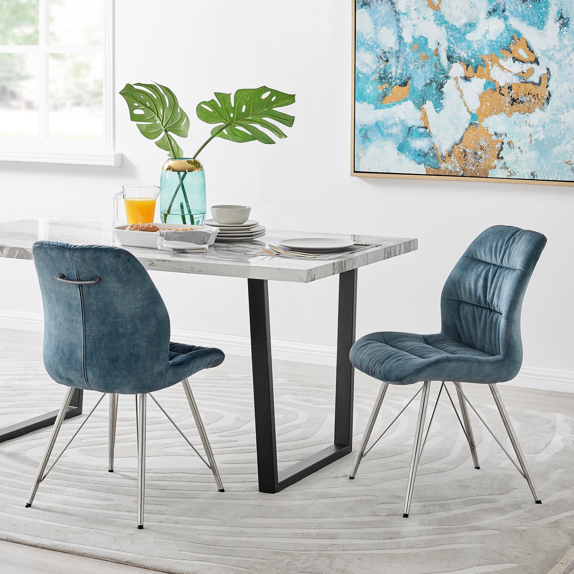 Classic Home Warwick Upholstered Rolling Dining Chair Bed Bath Beyond 39955083