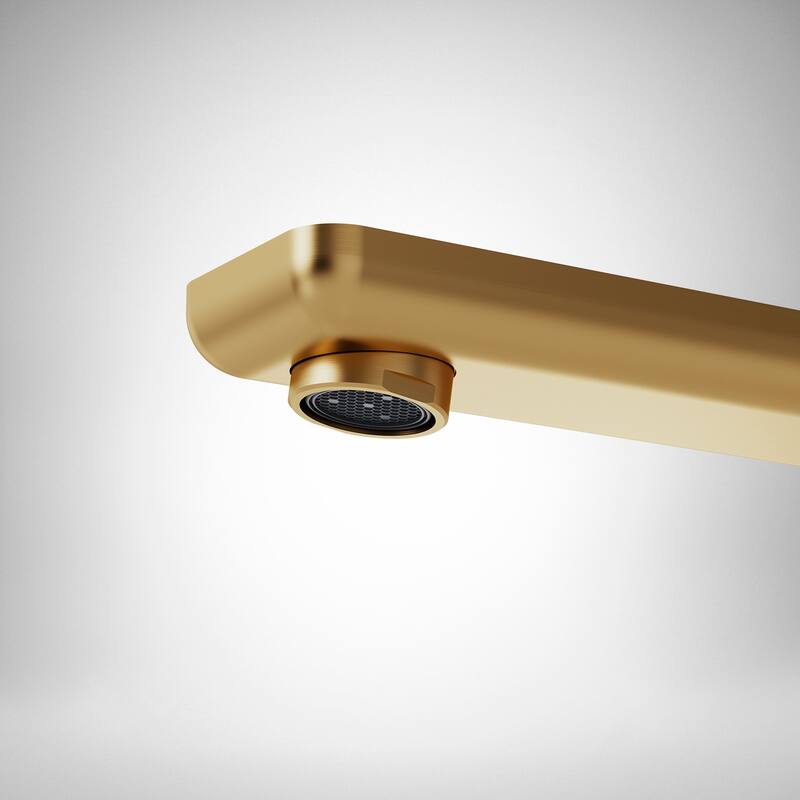 Modern Deck-Mount 2-Handle 360° Rotatable Bathtub Faucet Widespread 3 Hole Tub Filler