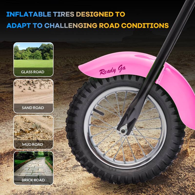 Electric Motorcycle for Kids, with Led Lights