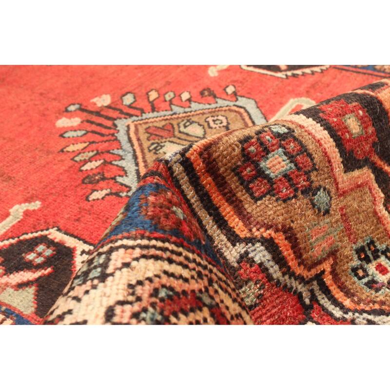 ECARPETGALLERY Hand-knotted Konya Anatolian Red Wool Rug - 3'7 x 7'5