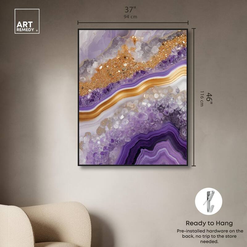 Gemstone Labyrinth II Canvas by Art Remedy