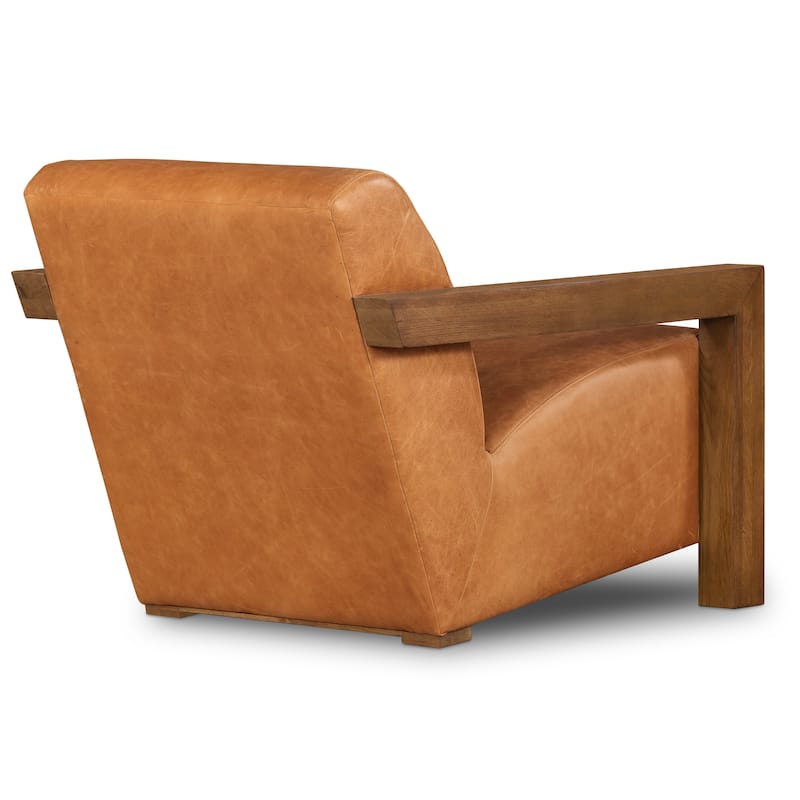 Poly and Bark Giza Lounge Chair - Italian Genuine Leather