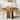 39.4-inch Round Dining Table with Wooden Tabletop for Kitchen Dining Room