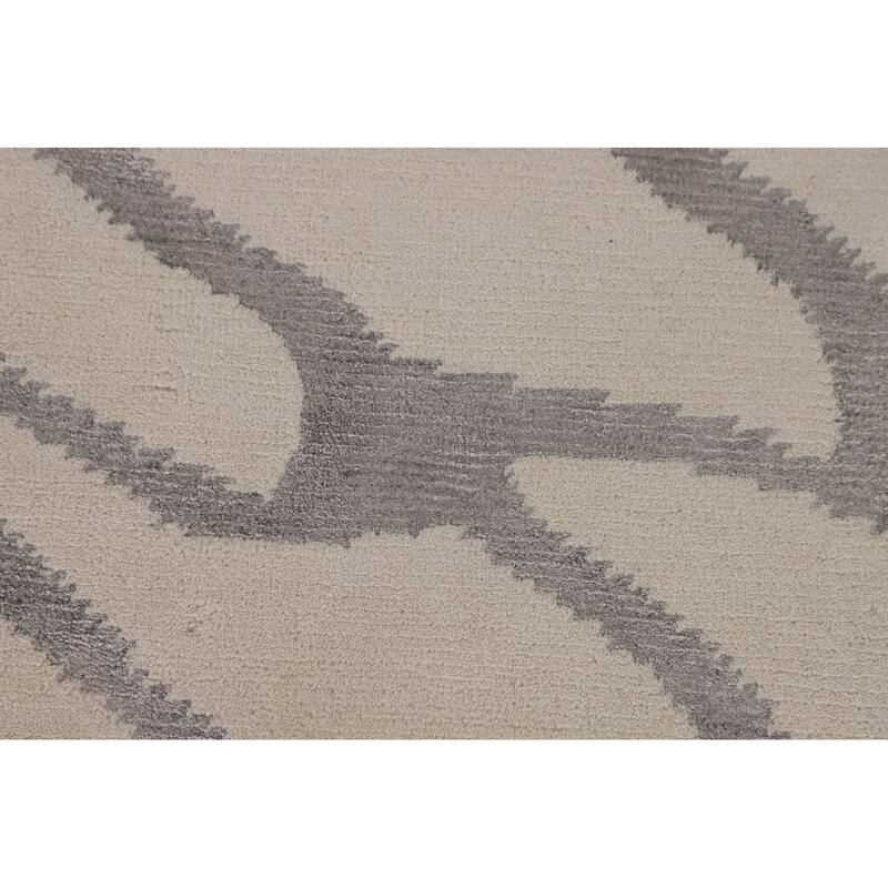 All-Over Nepalese Oriental Area Rug Handmade Wool Carpet - 7'11" x 9'7"