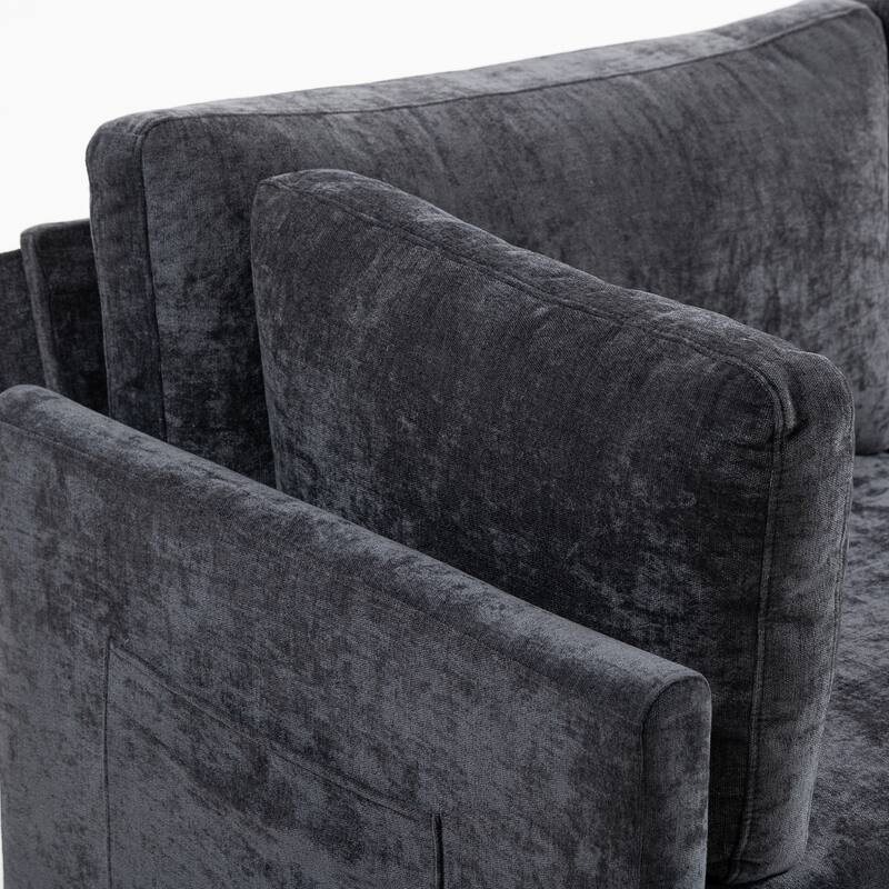111.42" Fabric 4-Seater Sofa with Cloud Comfort & Hidden Storage