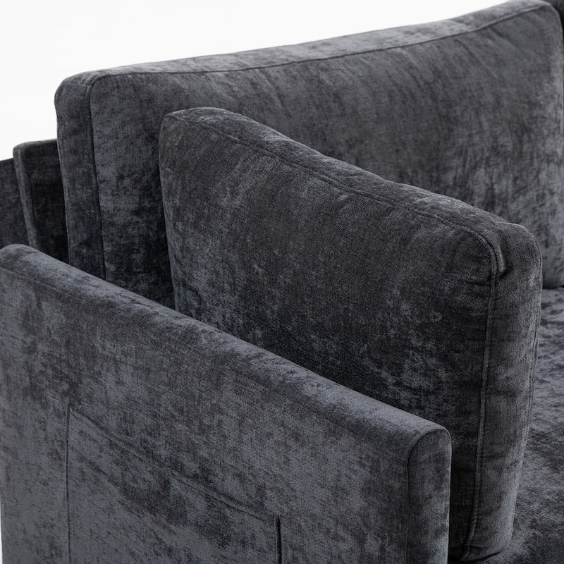 111.42" Fabric Modern 4-Seater Sofa with Cloud-Like Comfort, Flexible Storage, and Elegant Design