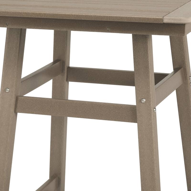 Laguna Hdpe All Weather Outdoor Patio 30" Square Bar Table