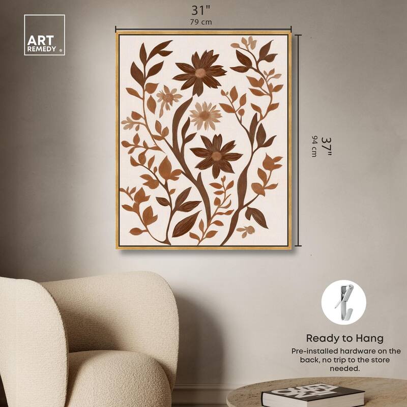 Sepia Sepal III Canvas by Art Remedy