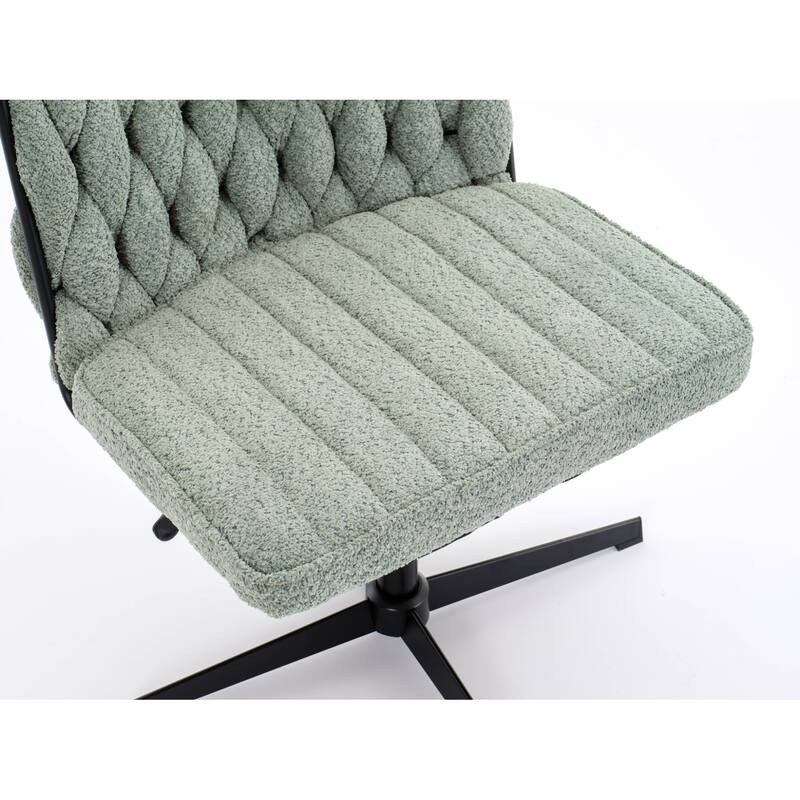 Armless Office Desk Chair No Wheels