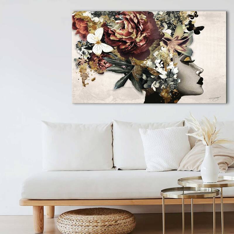 "Afrique Model 2" by Jodi Print on Canvas - Multi-Color