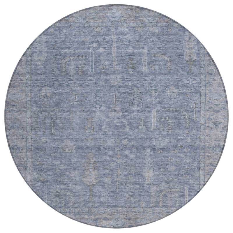 HomeRoots Oriental Traditional Rectangle Outdoor Rug
