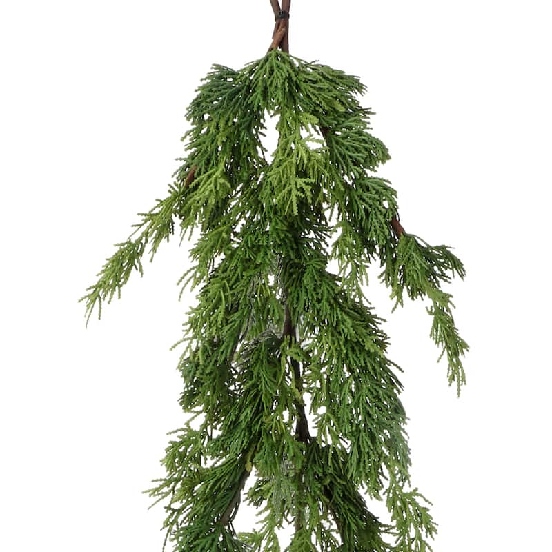 48" Real Touch Cedar Garland - Green