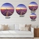 preview thumbnail 4 of 8, Designart 'Lavender Field in Provence France' Oversized Traditional Wall CLock