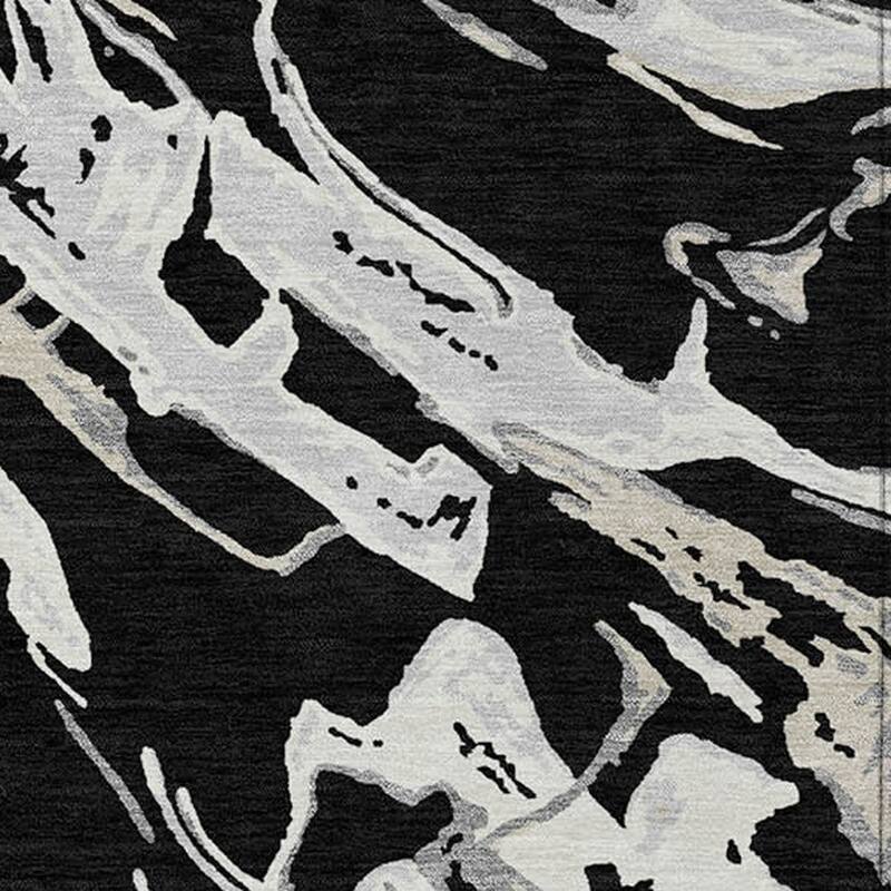 HomeRoots Abstract Transitional Rectangle Outdoor Rug