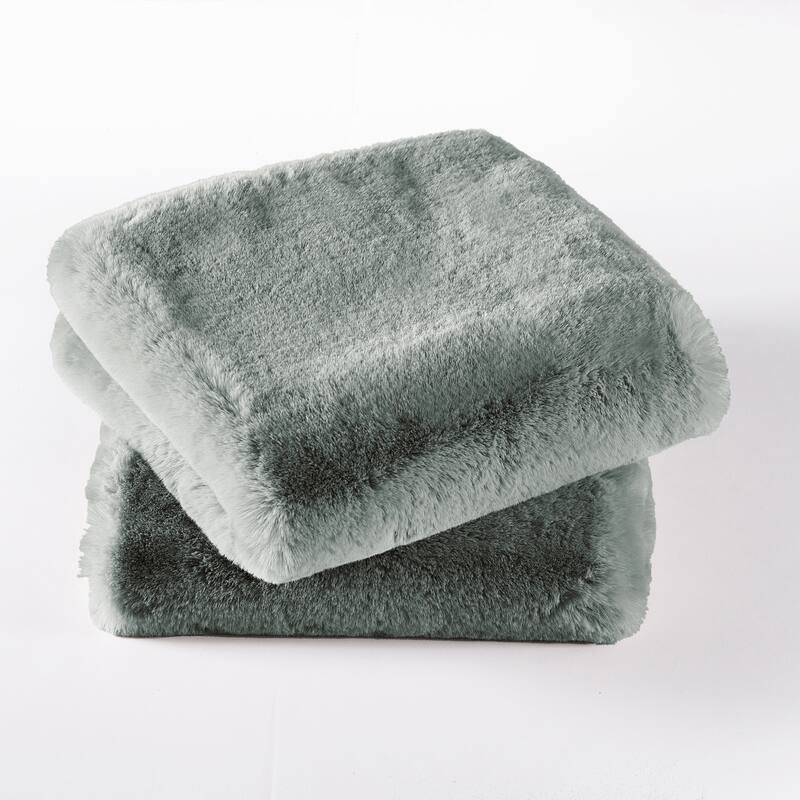 Serenta Heavy Fauxfur Pillow Shell 2 PC Set, NO INSERT