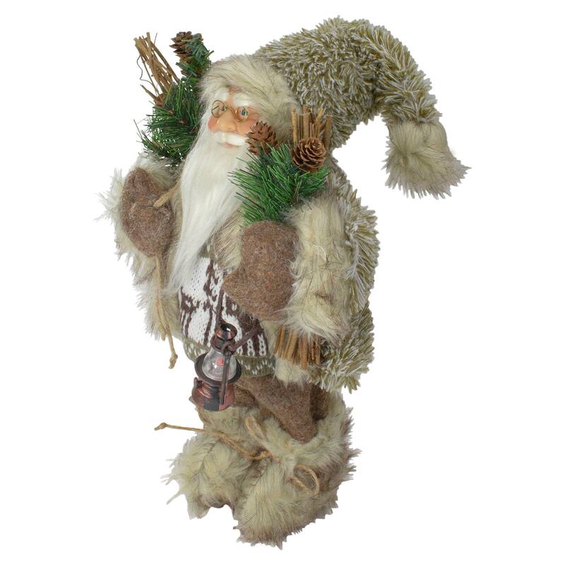 Mountain Santa Standing Christmas Figure - 12"