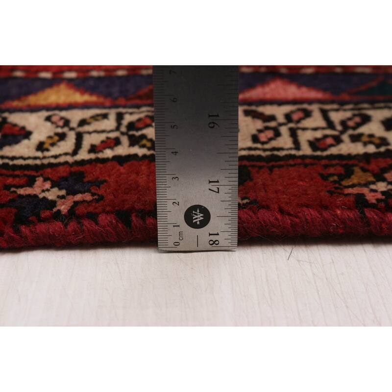 ECARPETGALLERY Hand-knotted Konya Anatolian Red Wool Rug - 3'5 x 10'7