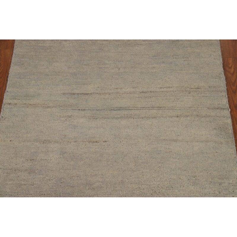 Hand Knotted Oriental 100% Wool Carpet Modern Modern Multi-Colored Gabbeh Area Rug - 3' 11'' X 2' 5''