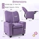 preview thumbnail 9 of 19, Costway Kids Recliner with Adjustable Backrest Footrest Cup Holder