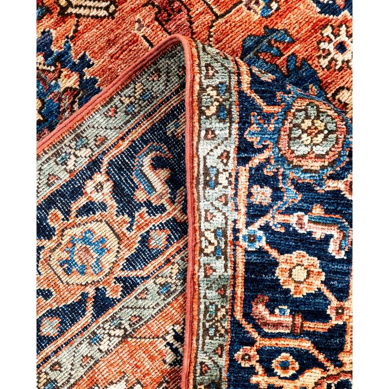 Serapi One-of-a-Kind Hand-Knotted Area Rug - Orange - 4' 3" x 6' 2"