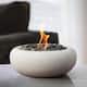 Zen Table Top Fire Bowl - Zen Fire Bowl - Antique White