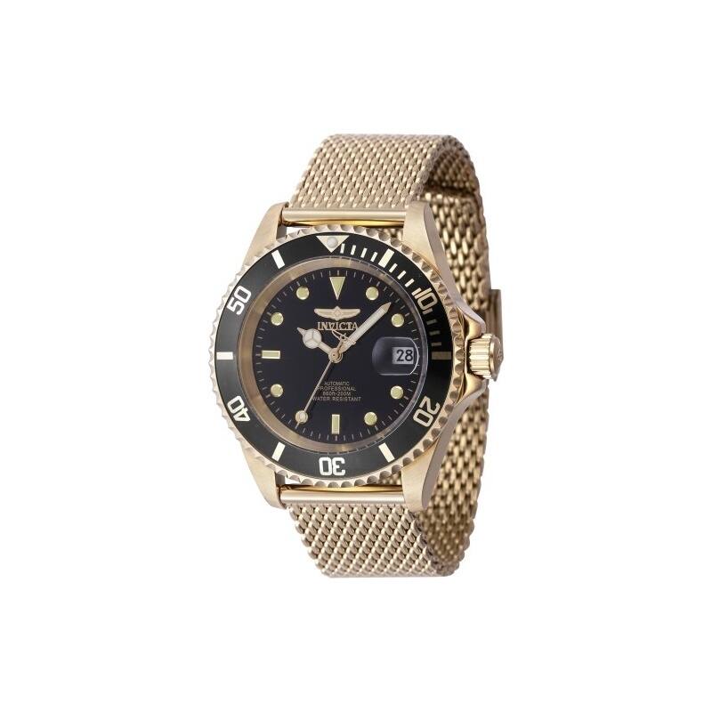 Invicta Men's 47722 Pro Diver Automatic 3 Hand Black Dial Watch