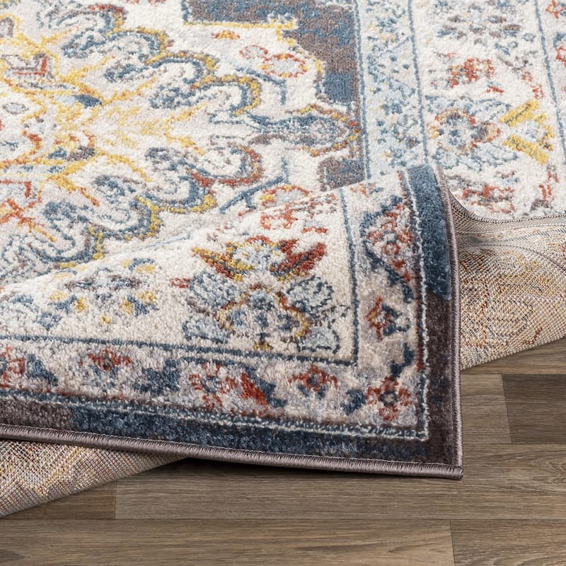 Livabliss Ankara Updated Traditional Medallion Area Rug