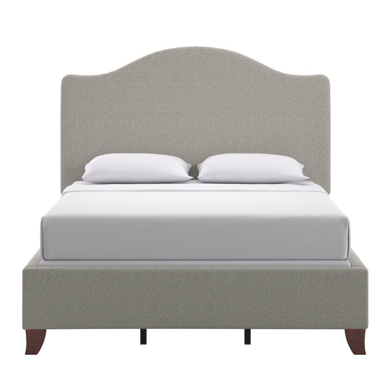 Winchester Upholstered Queen Bed with Curved Headboard by iNSPIRE Q Classic