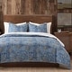 preview thumbnail 2 of 11, Tasha Polizzi for Paseo Road Lee Western Washed Denim 3 Piece Duvet Cover Set
